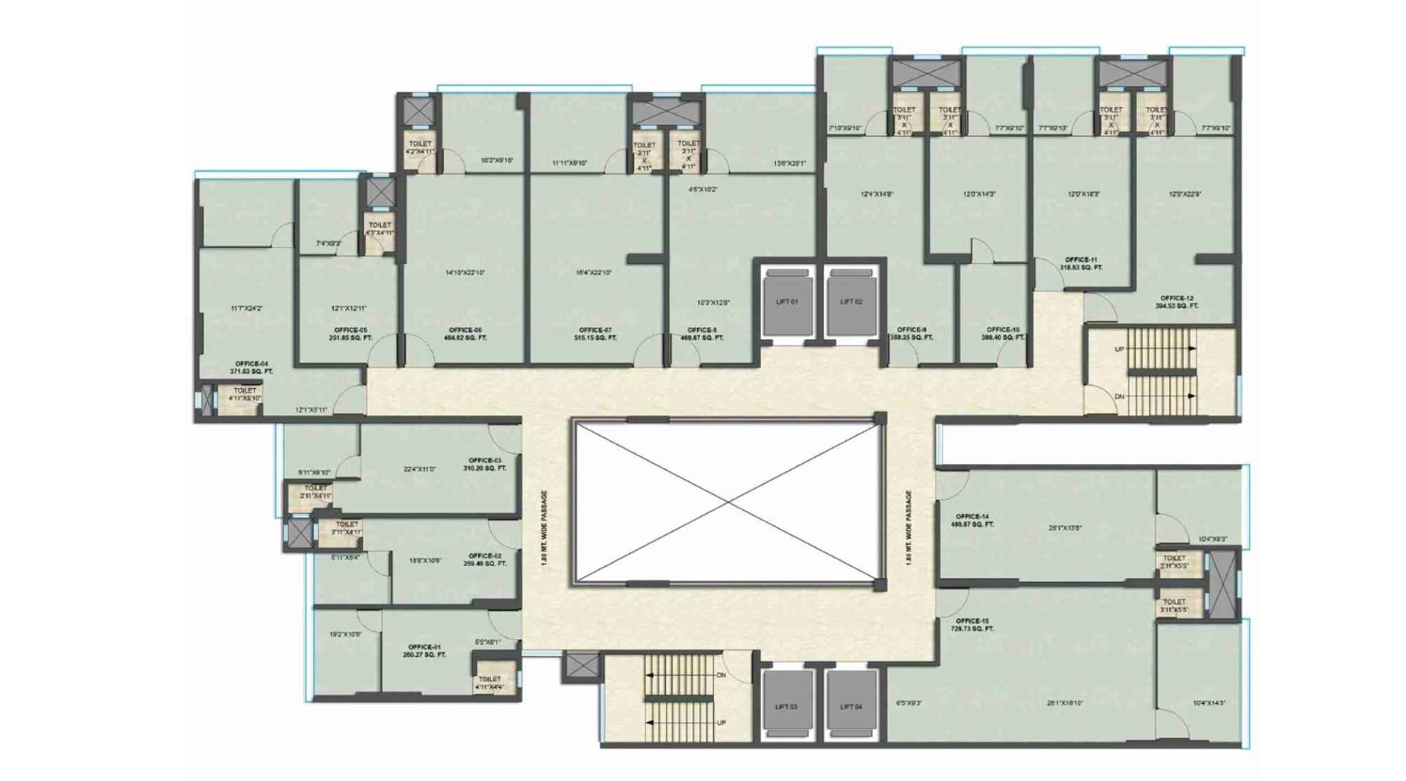 Crystal-Palladian-207-Floor-Plan-1st-7th-&-9th-13th-floor